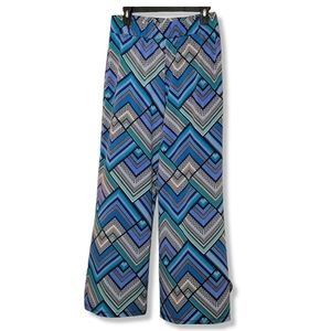 San Francisco Women’s Casual Pants Boho Stretch Flared Leg Multi-color Size XL